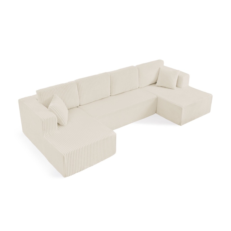 Modern Minimalist U – Shape Modular Sectional Sofa