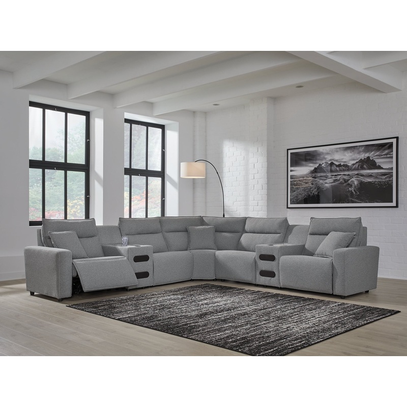 ModMax II 7-Piece Power Reclining Sectional with Audio Consoles