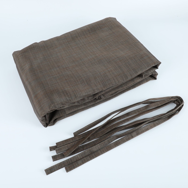 13′ X 7.7′ Outdoor Pergola Sun Shade Cover Cloth Patio Canopy Hdpe Permeable With Grommets – Brown