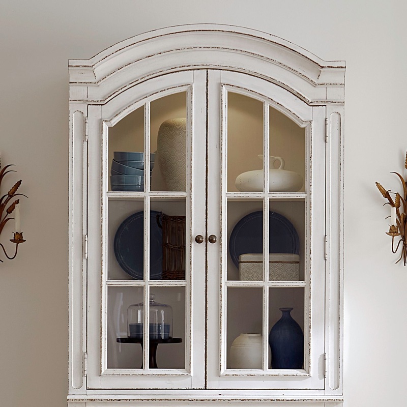 Magnolia Manor – Bunching Display Cabinet Top – White