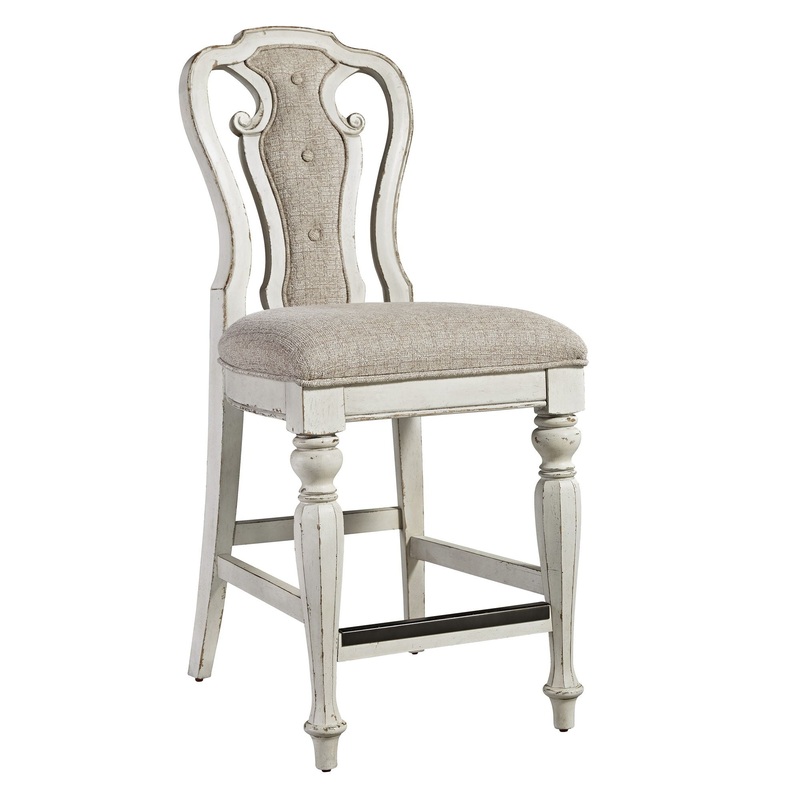Magnolia Manor – Counter Height Chair – White