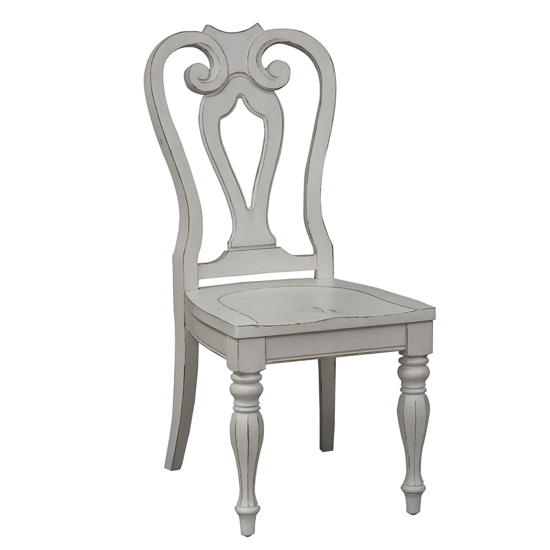 Magnolia Manor – Splat Back Side Chair – White