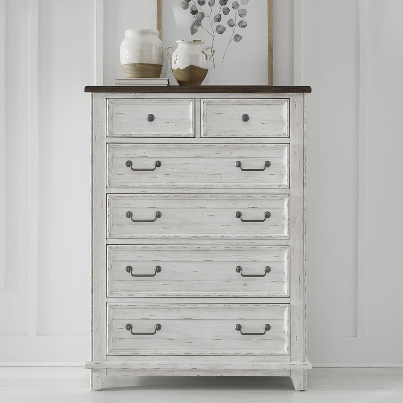 River Place – 6 Drawer Chest – White