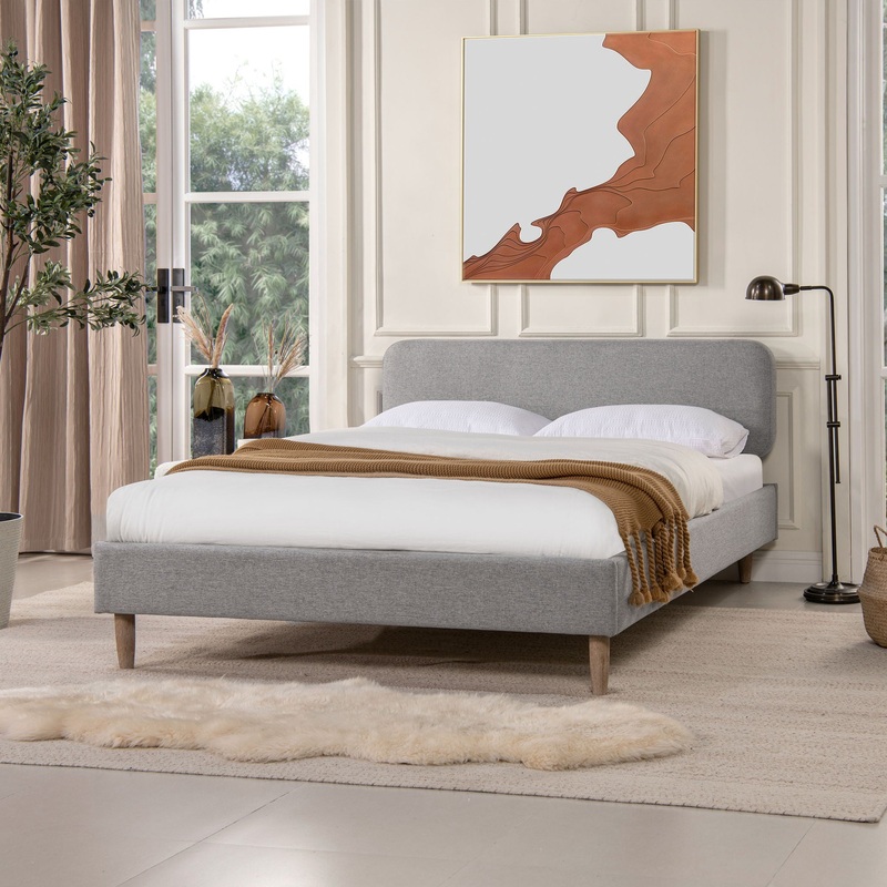 Diego – Low Upholstered Platform Bed