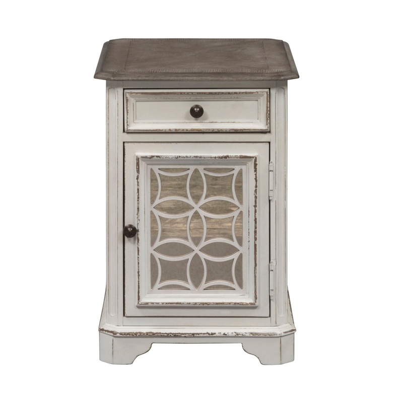 Magnolia Manor – Chair Side Table – White