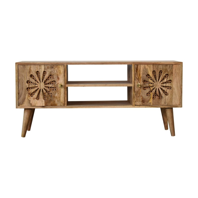 Rosalie – Media Unit – Beige Brown