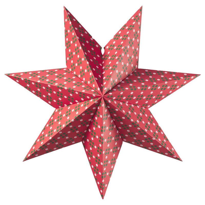 STRLA lamp shade, pink/green, 48 cm