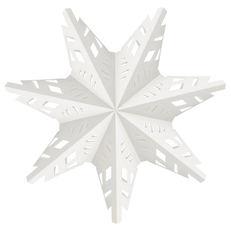 STRLA lamp shade, snowflake, 48 cm