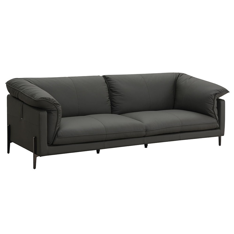 Tadi – Loveseat – Black Top Grain Leather