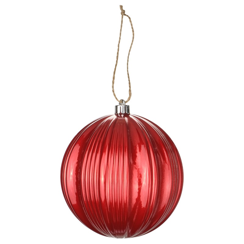VINTERFINT tree ornament, bauble red, 12 cm
