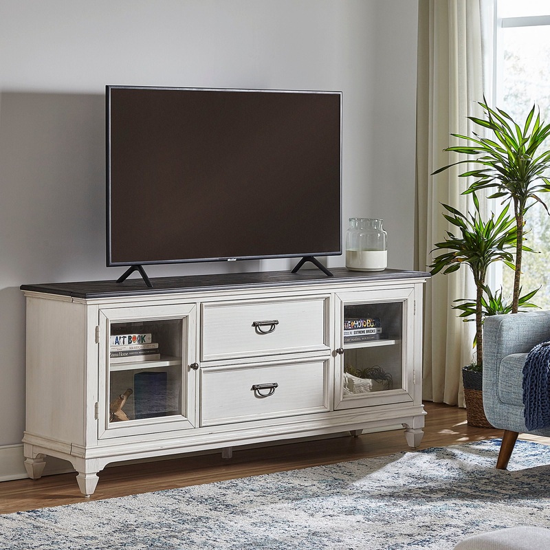 Allyson Park – Entertainment TV Stand – White