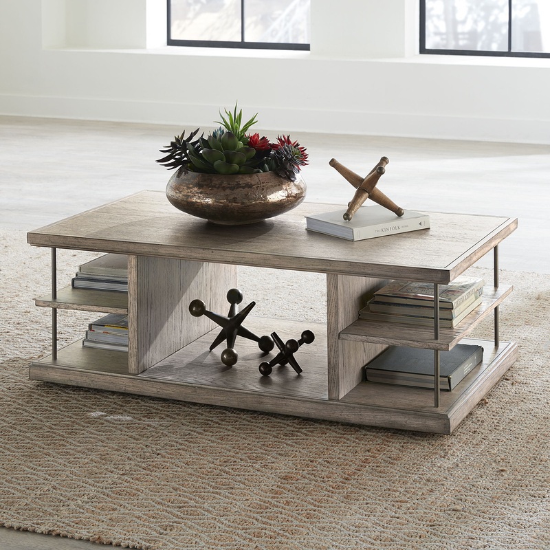 City Scape – Cocktail Table – Burnished Beige