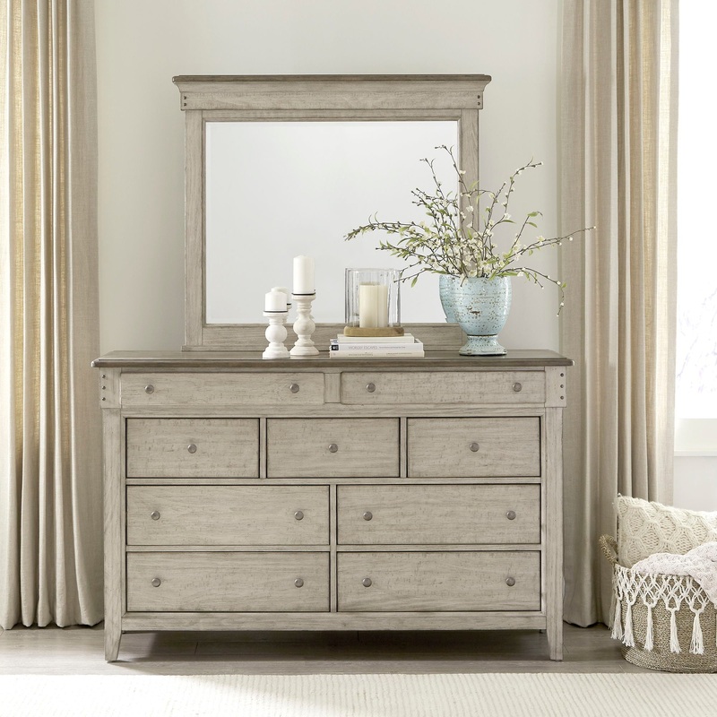 Ivy Hollow – Dresser & Mirror – White