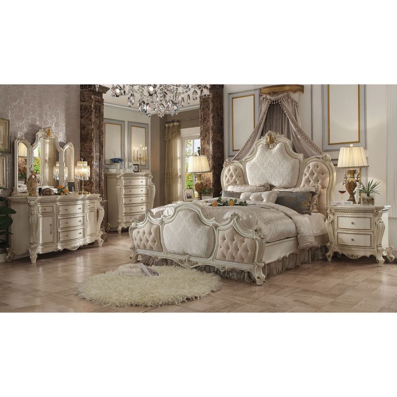 Picardy – Vintage – Bed|Antique Pearl|King|Queen|California King
