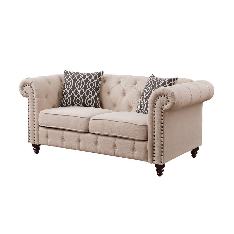 Aurelia – Loveseat|Beige|Brown