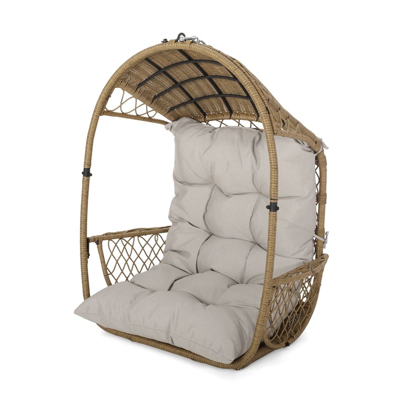 Malia – Wicker Hanging Chair With Cushion