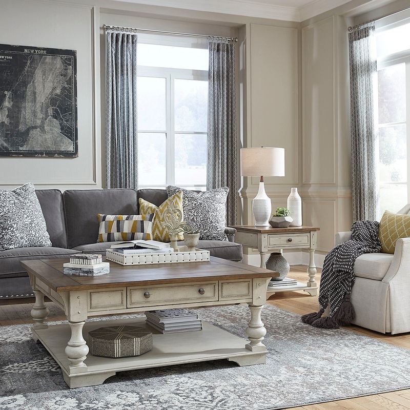 Morgan Creek – 3 Piece Living Room Set – White