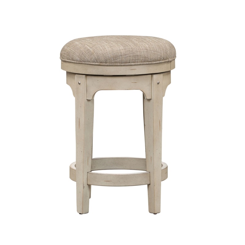 Morgan Creek – Console Swivel Stool – White