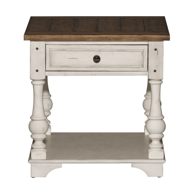 Morgan Creek – End Table – White