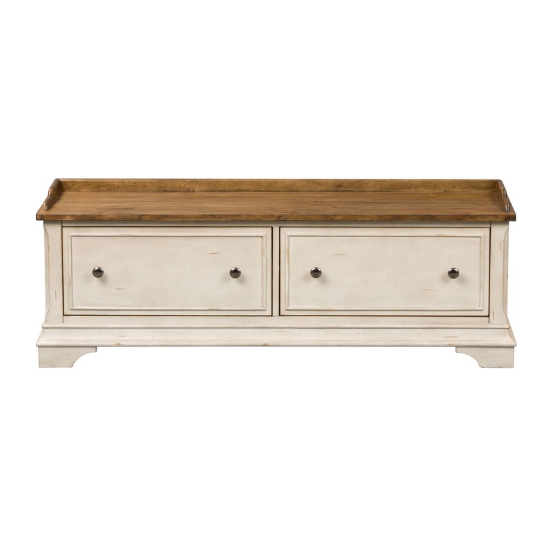 Morgan Creek – Storage Hall Bench – White