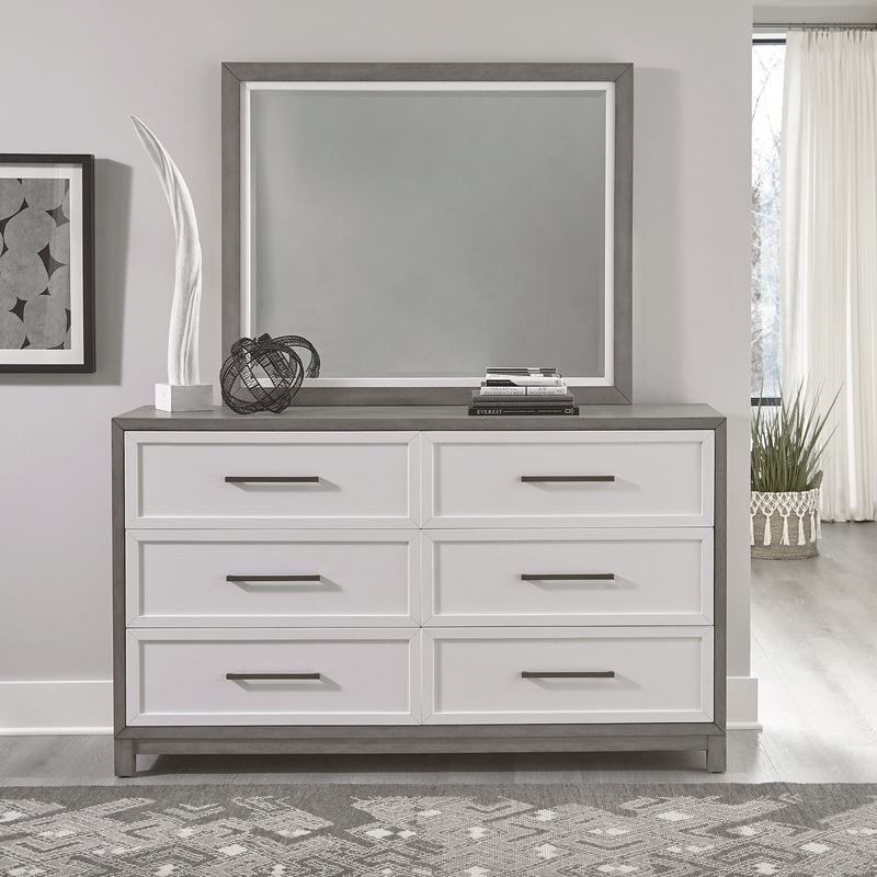 Palmetto Heights – Dresser & Mirror – White