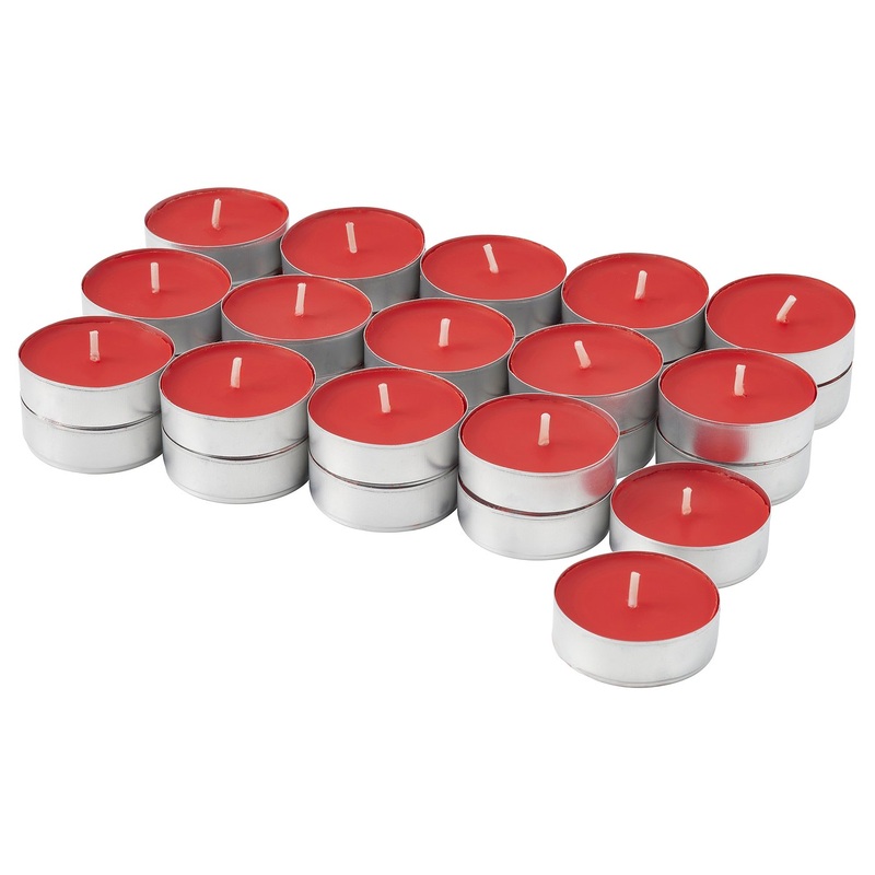 VINTERFINT scented tealight, Gingerbread cookies/red, 38 mm