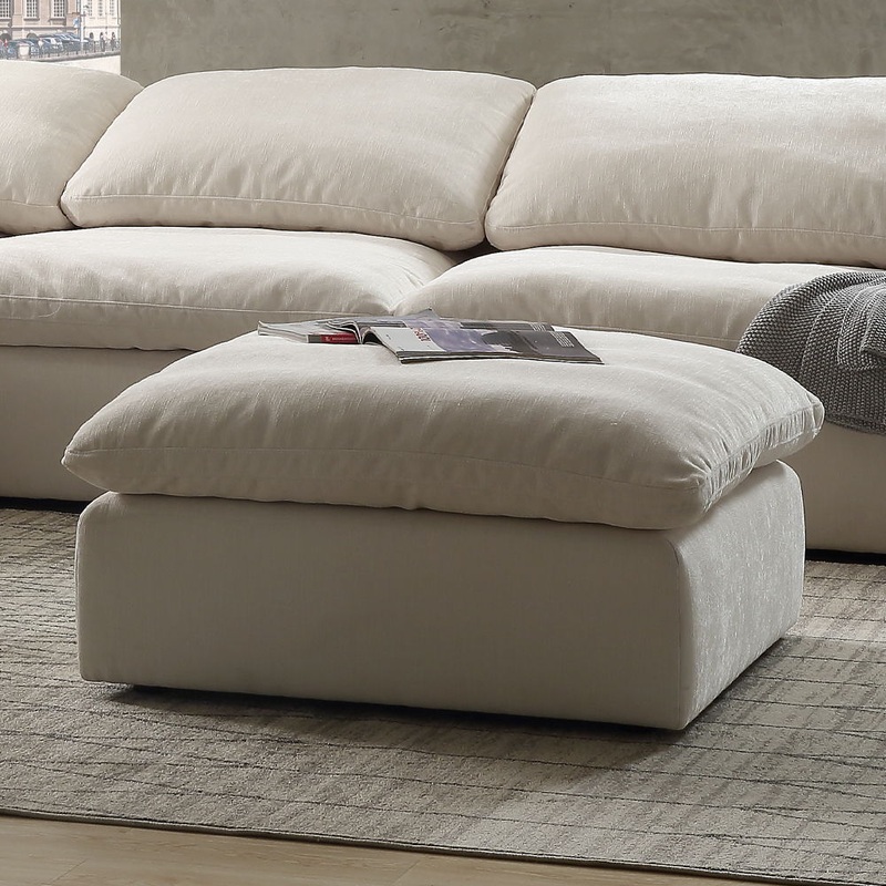 Naveen – Modular Ottoman|Ivory|Gray