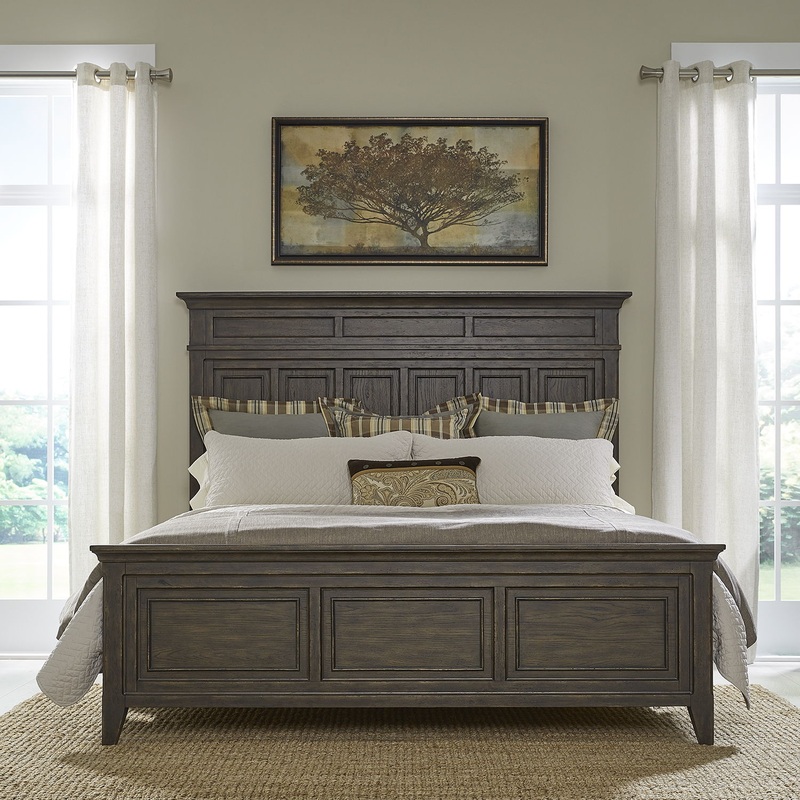 Paradise Valley – Panel Bed|Dark Brown|California King|Queen|King