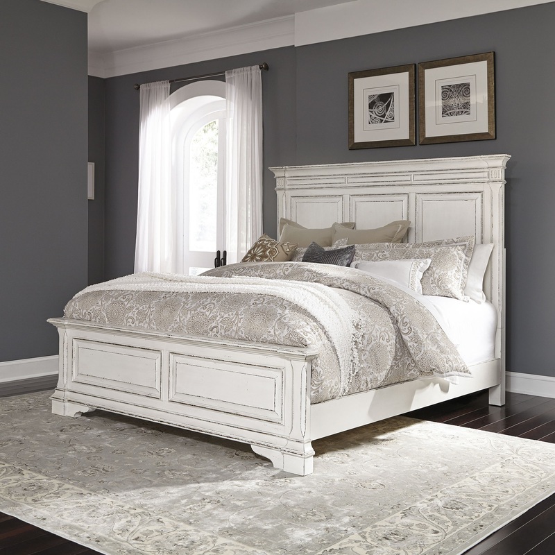 Abbey Park – Panel Bed|White|California King|Queen|King