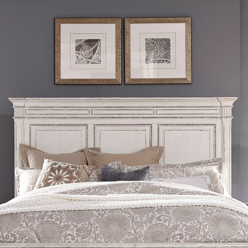 Abbey Park – Panel Headboard|White|Queen|King