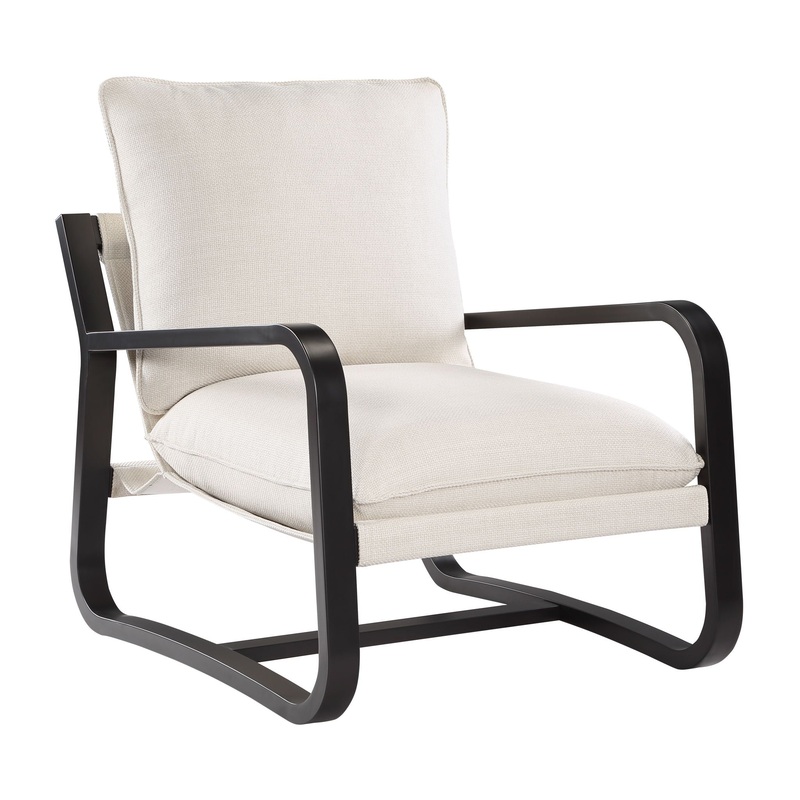 Blaire – Sling Chair|Beige|Dark Gray
