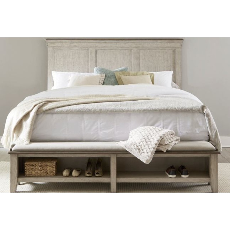 Ivy Hollow – Panel Headboard|White|Queen|King