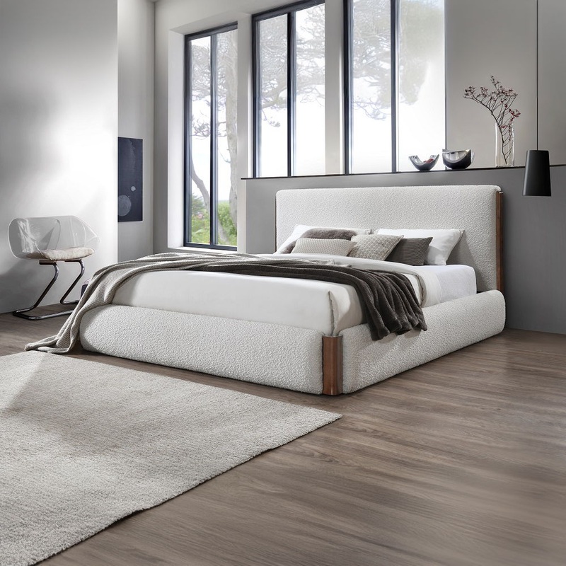 Sandro – Platform Bed|White|King|Queen