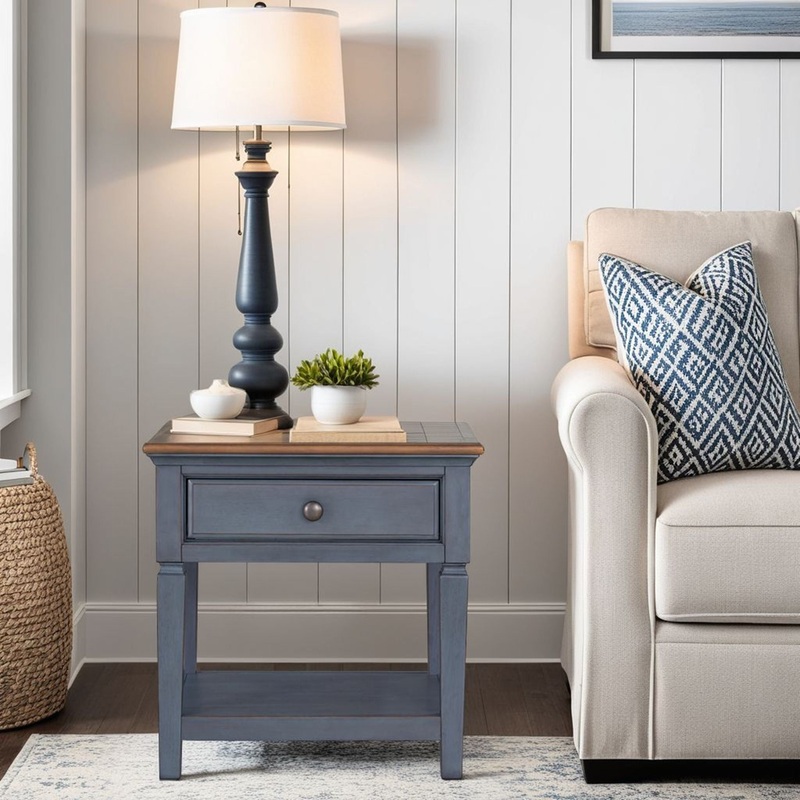 Americana – End Table – Blue