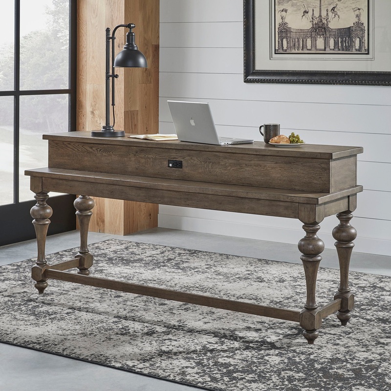Americana Farmhouse – Console Bar Table – Light Brown