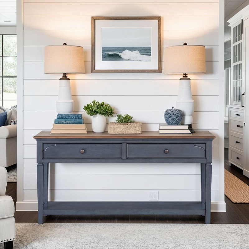 Americana – Sofa Table – Blue