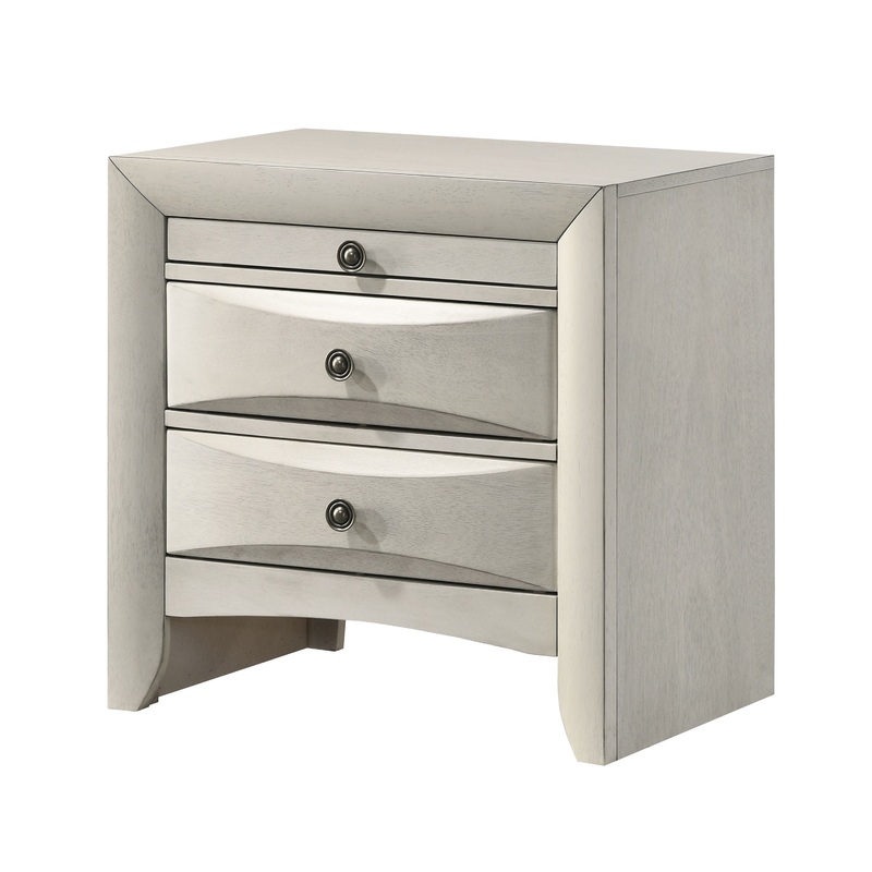 Emily – Nightstand|Gray|Dark Brown|Black|White