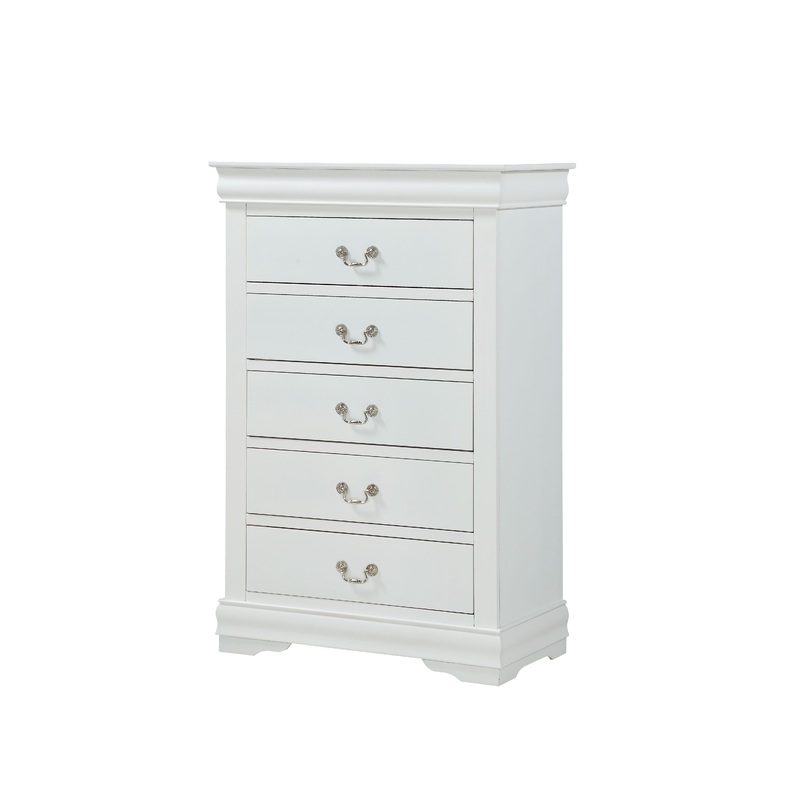 Louis Philip – Accent Chest|White|Dark Brown|Black