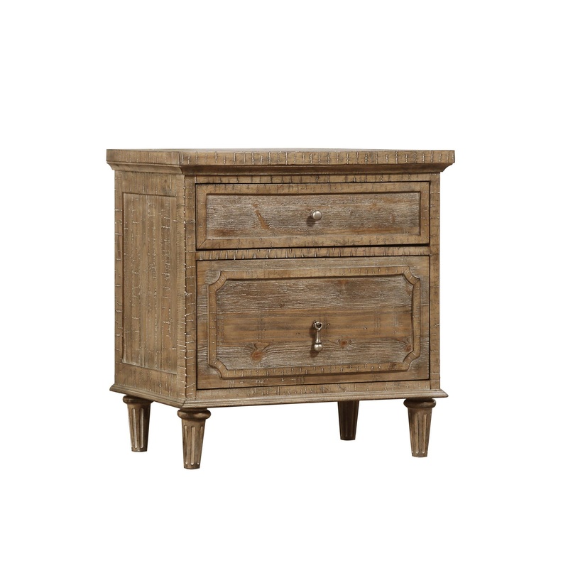 Ludin – 2 Drawer Nightstand – Taupe