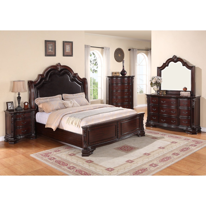 Sheffield – Panel Bed|Dark Brown|King|Queen