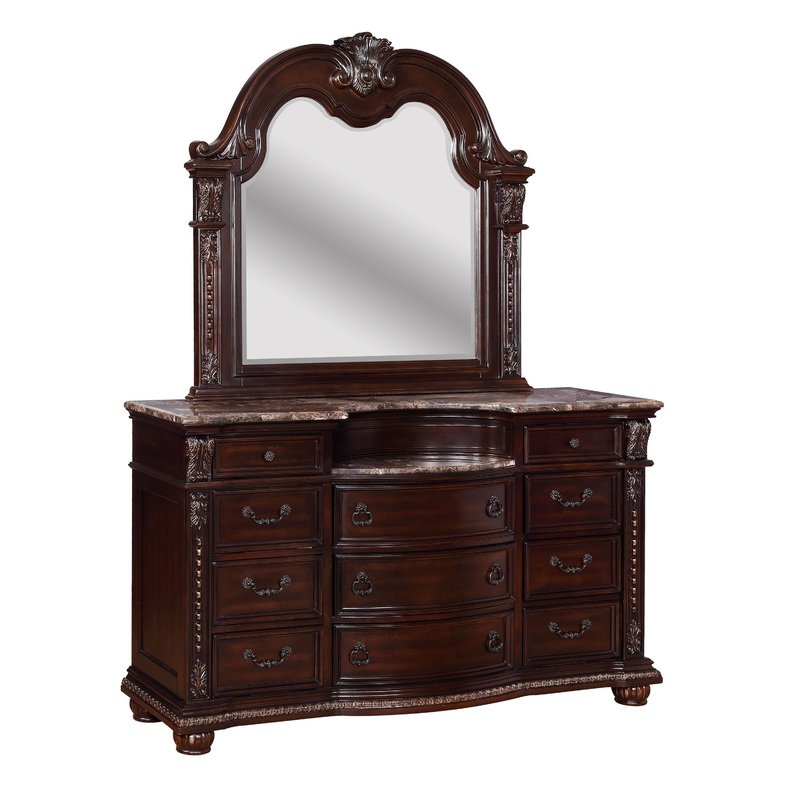 Stanley – Dresser|Dark Brown|Dressers|Dresser & Mirror
