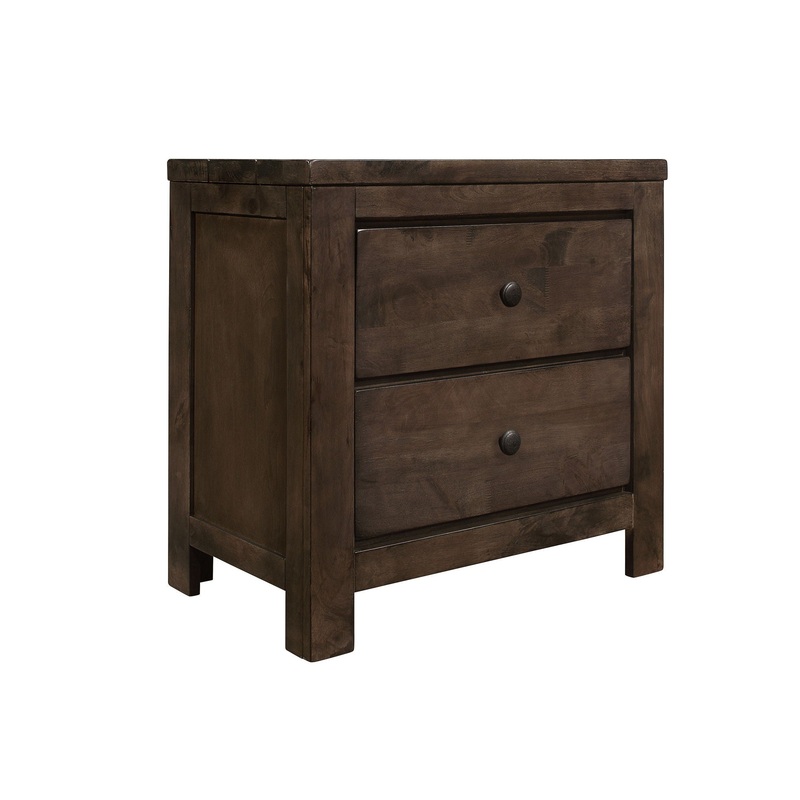 Verna – 2 Drawer Nightstand – Brown