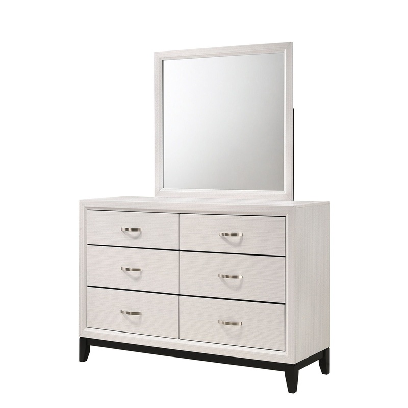 Akerson – Dresser, Mirror|White|Gray