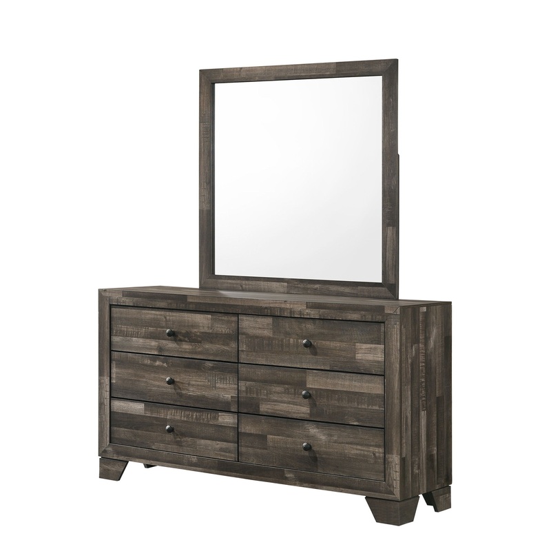 Atticus – Dresser|Dark Brown|White|Dressers|Dresser & Mirror