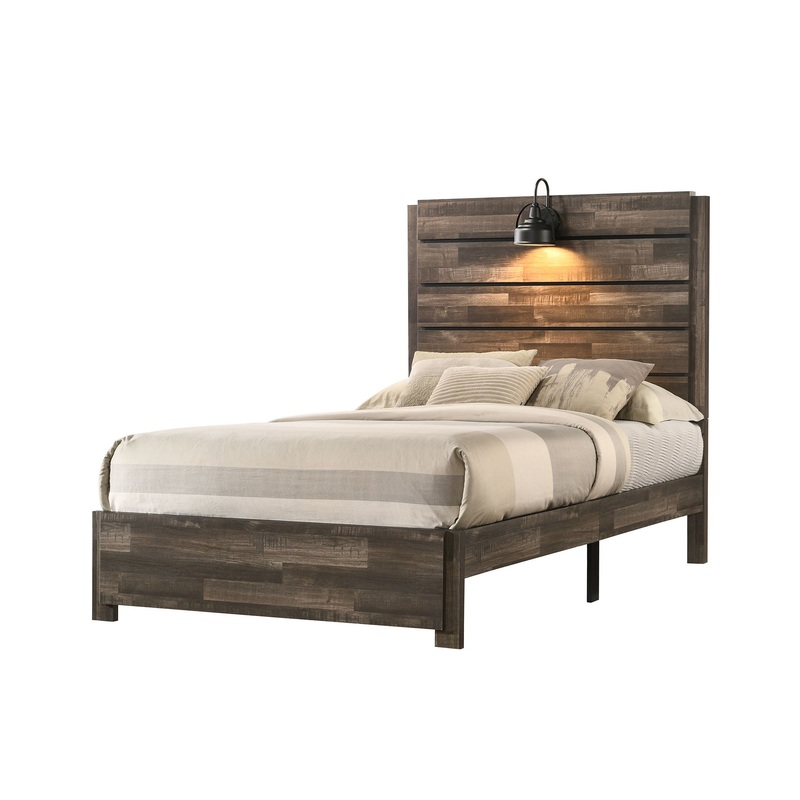 Carter – Bed In 1 Box|Dark Brown|White|King|Full|Queen