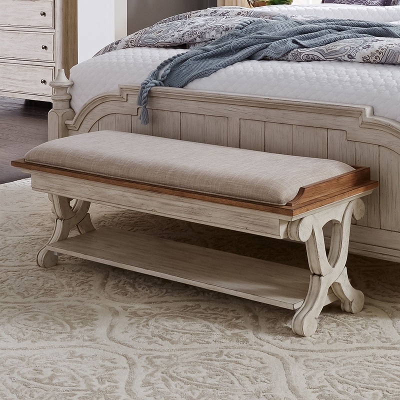 Farmhouse Reimagined – Bed Bench – White