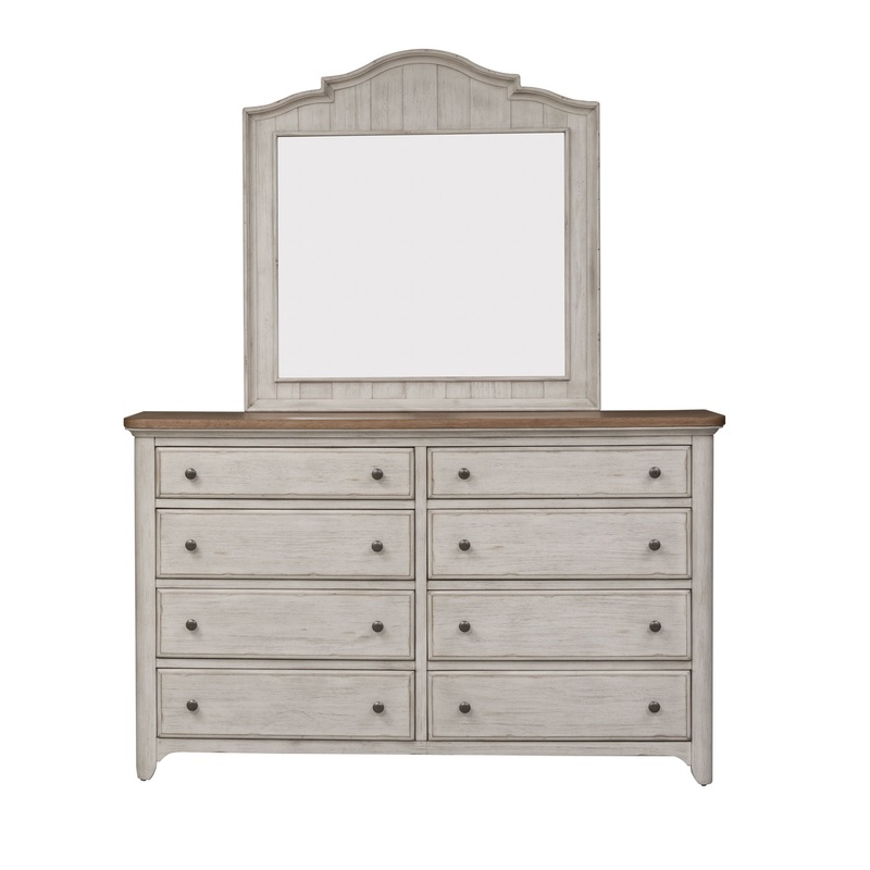 Farmhouse Reimagined – Dresser & Mirror – White