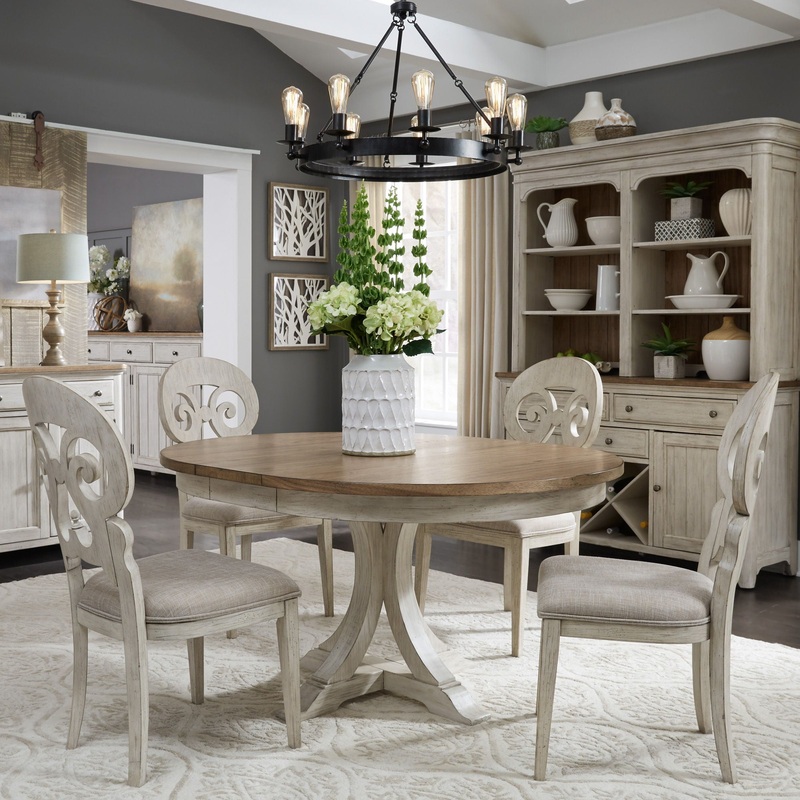 Farmhouse Reimagined – Pedestal Table – White