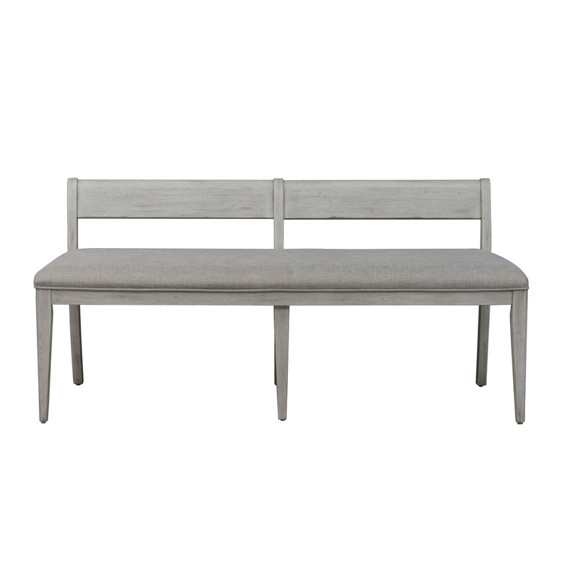 Farmhouse Reimagined – Upholstered Bench – White