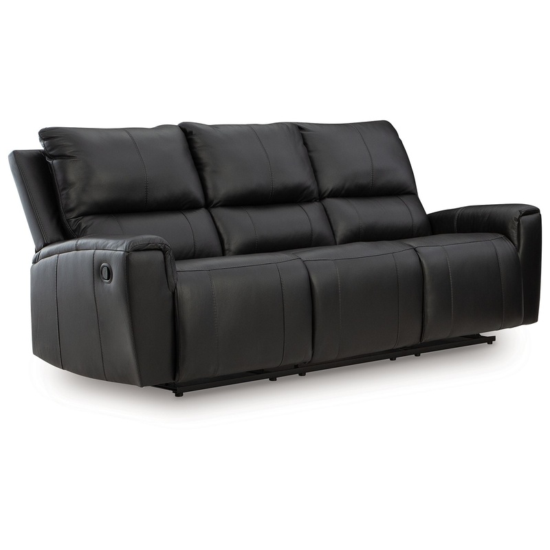 Glossmore – Reclining Sofa – Black